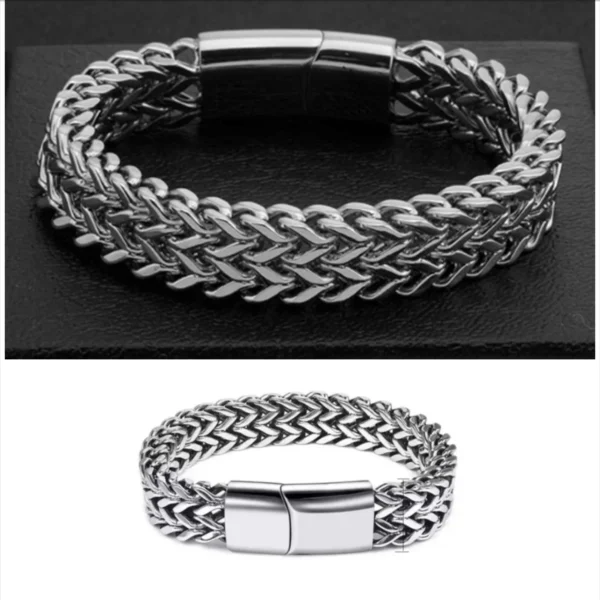 bracero silver cuban chain bracelet fifth