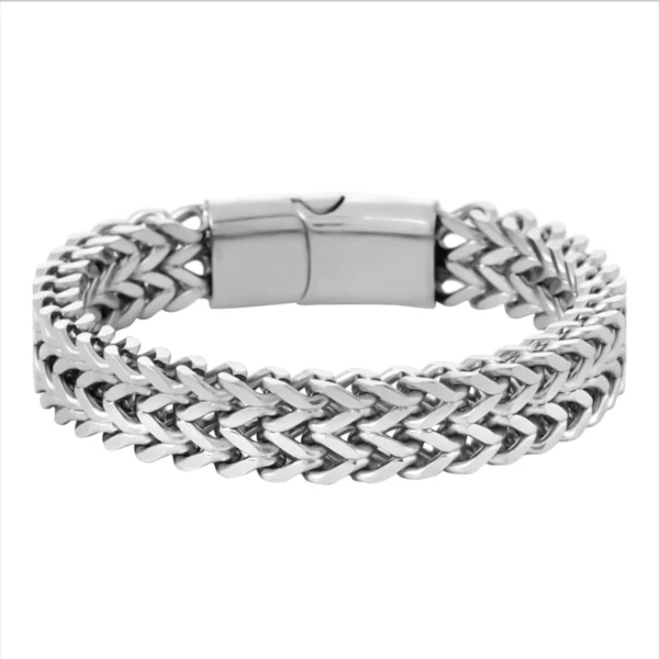 bracero silver cuban chain bracelet first