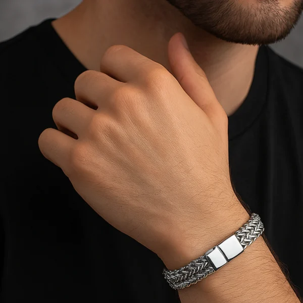 bracero silver cuban chain bracelet fourth