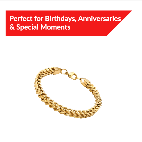 gold link chain bracelet for men sixth
