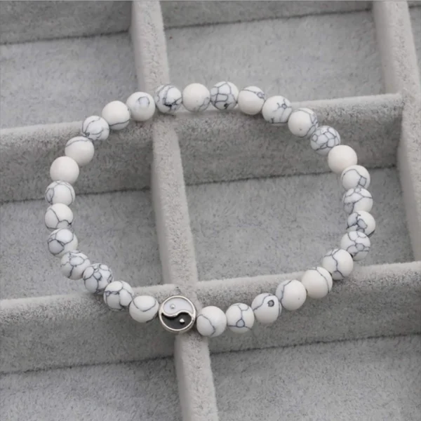matching heart stone couple bracelet fourth