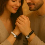 Couple Bracelet | Matching Heart & Stone Beads