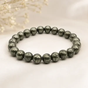 Natural Pyrite Money Magnet Bracelet | Certificate