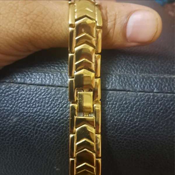 original titanium bio magnetic bracelet gold fifth