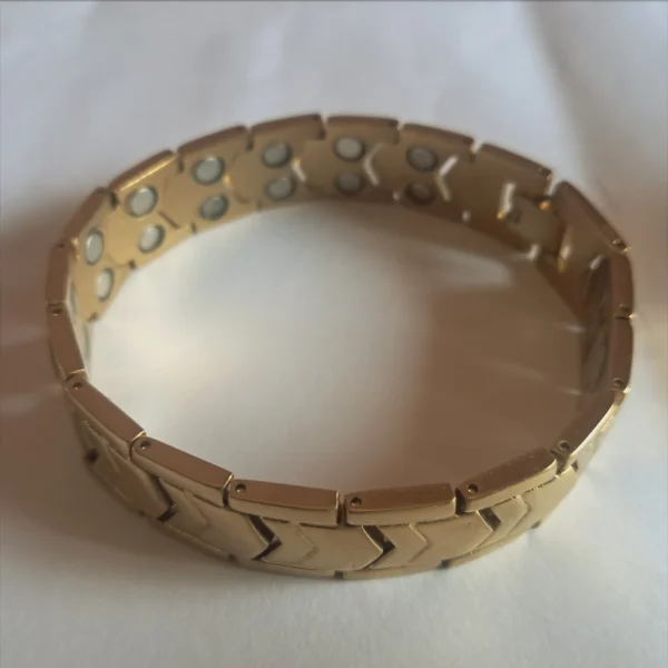 original titanium bio magnetic bracelet gold first