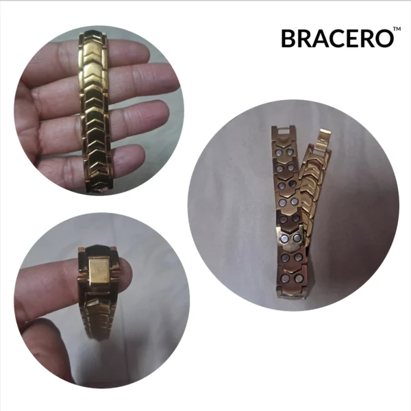 original titanium bio magnetic bracelet gold seventh