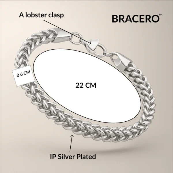 silver link chain bracelet for men seventh (1)