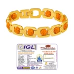 Gold-Plated Essential Rudraksha Bracelet