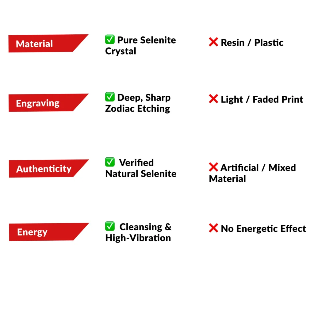 zodiac sign selenite bracero vs other website