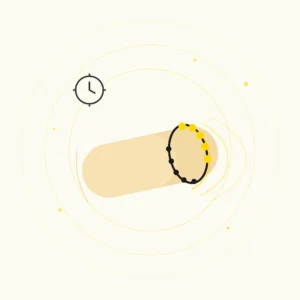 How long does it take for a bio magnetic bracelet to work, illustration of a wrist with magnetic bracelet