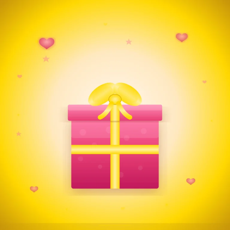 birthday gift for girlfriend who has everything, pink gift box with gold ribbon