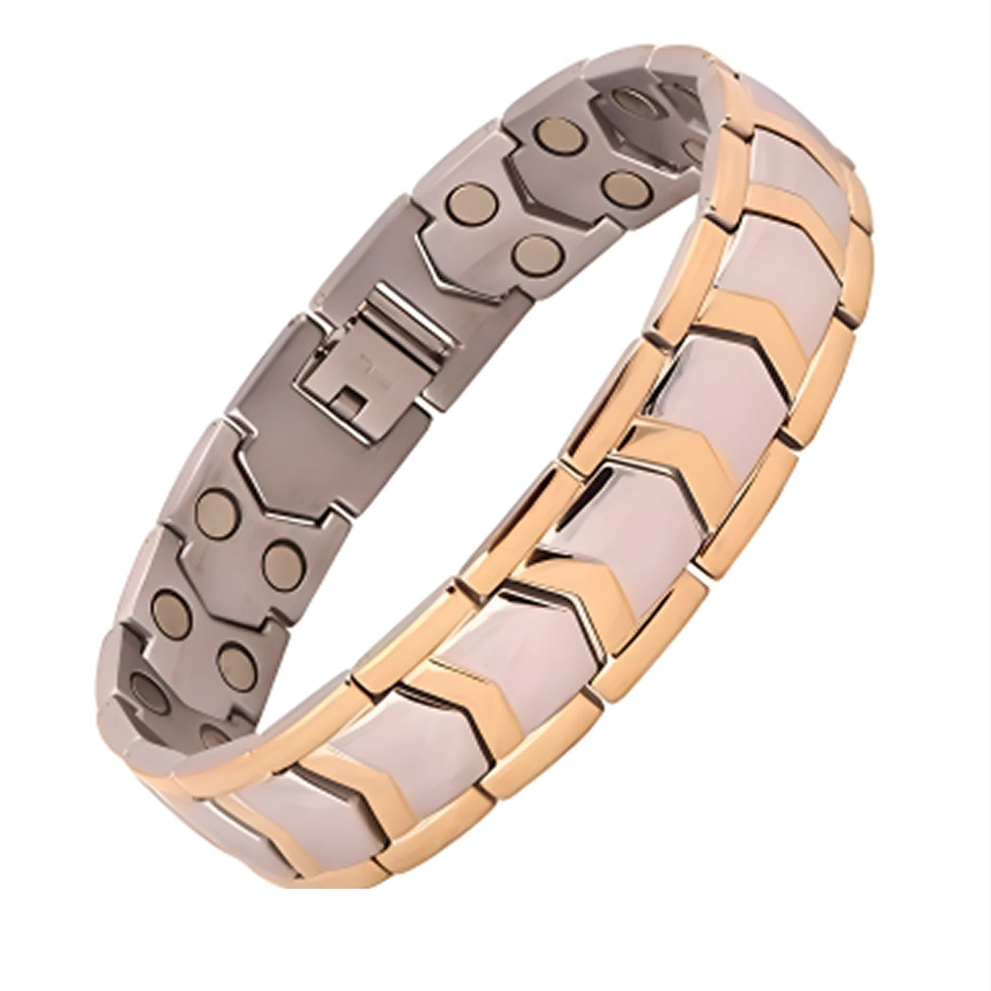 original-titanium-bio-magnetic-bracelet-gold-silver